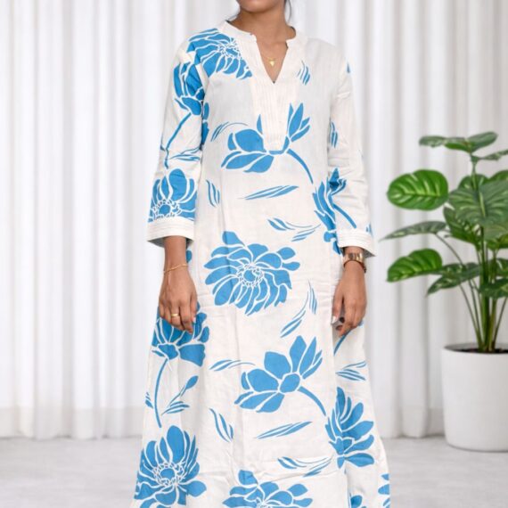 Women Floral Print A-Line Kurta Set